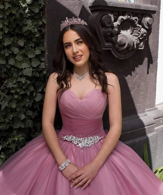 Sustainable Fashion Extravaganza Seasonal Trend Elegant Sweetheart Tulle Ball Gown,Princess Dress Y1089