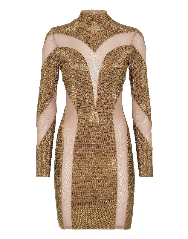 Budget-Friendly Fashion Boho - Chic Festival - Ready Style Mini Dress with Crystals