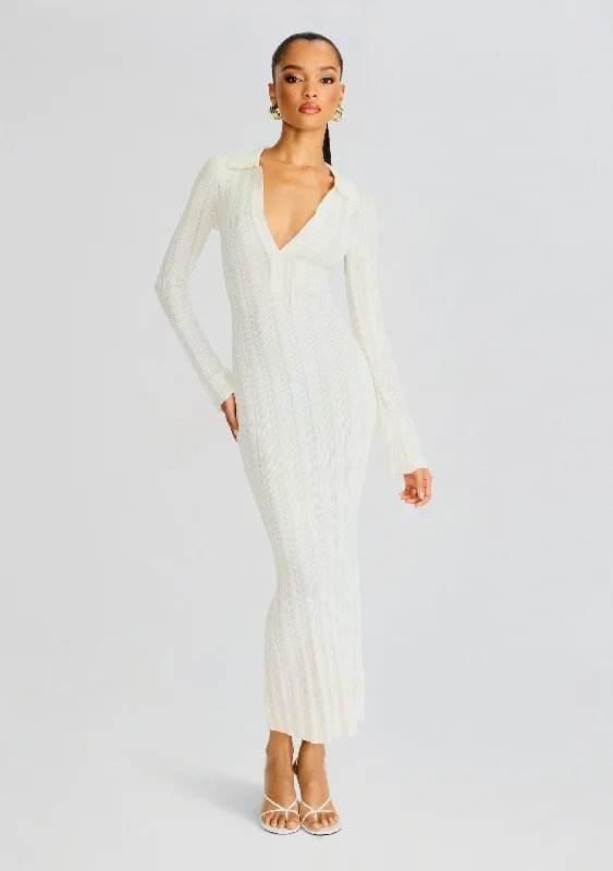 Final Sale Tropical Island - Inspired Attire Azula Rib Knit Maxi Dress
