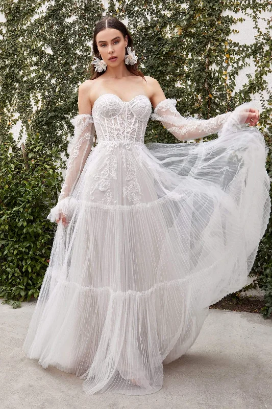 On-Trend Fashion Offers Fashion-Forward Style Andrea and Leo - A1037W Embroidered Sweetheart Bridal Gown
