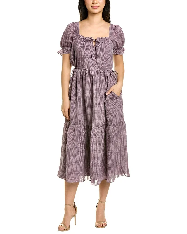 Massive Selection Sale Feminine Charm Madewell Square Neck Tiered Midi Dress