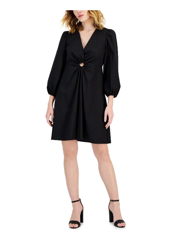 Hot Brand Discounts Elegant Contour Womens Cut-Out Cotton Mini Dress