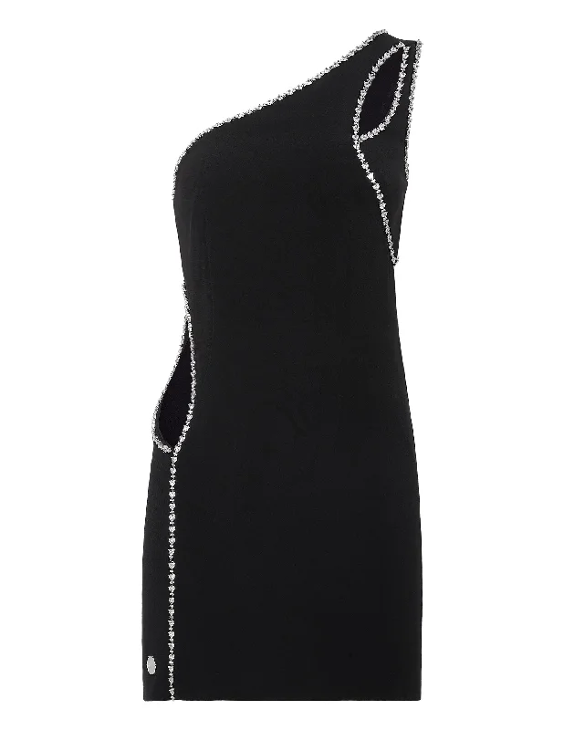 Limited Styles Rustic Countryside Charm Look Mini Dress with Crystals