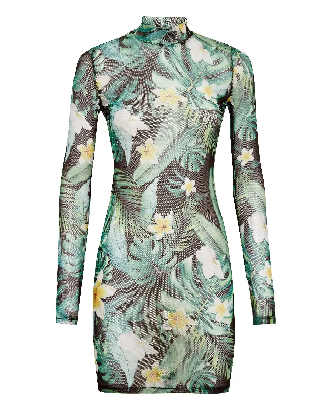 Hot Styles Disco - Inspired Retro Dance Look Mini Dress Hawaii