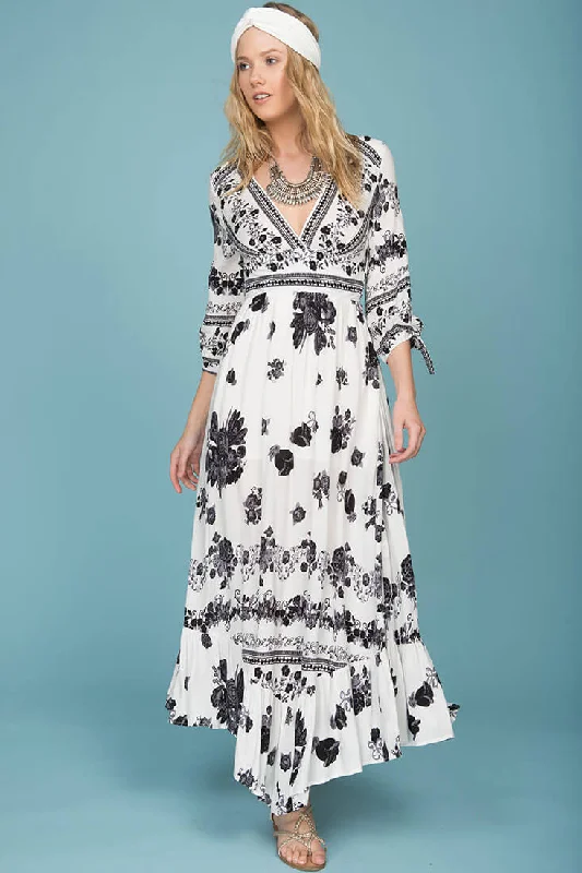 Style Upgrade Feminine Charm Zaika Maxi Dress White