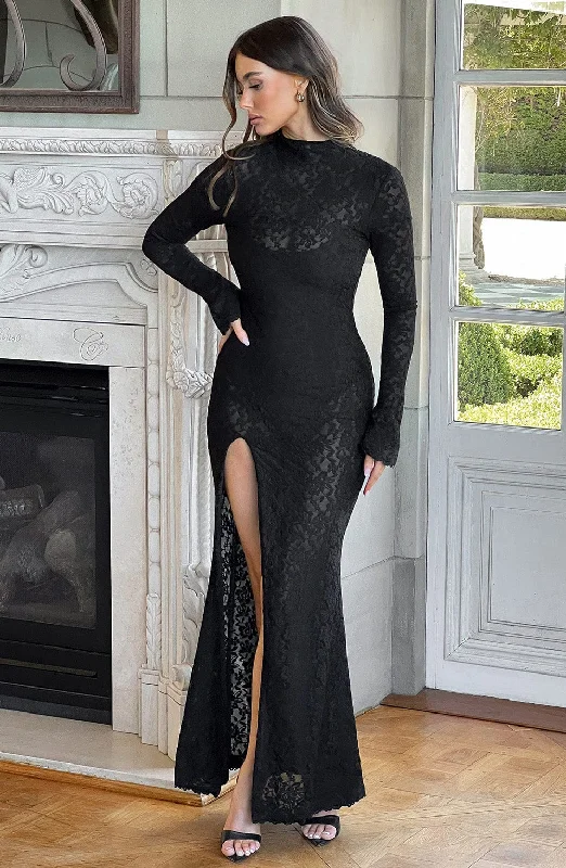 Casual Chic Deals Boho - Chic Festival - Ready Style Lourdes Maxi Dress - Black
