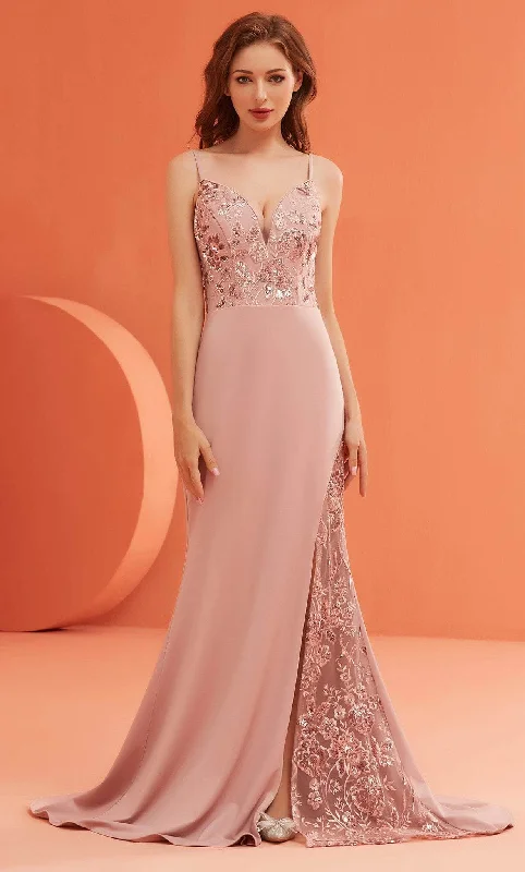 Seasonal Sale Effortless Grace J'Adore Dresses J22046 - Sleeveless Embroidered Prom Dress