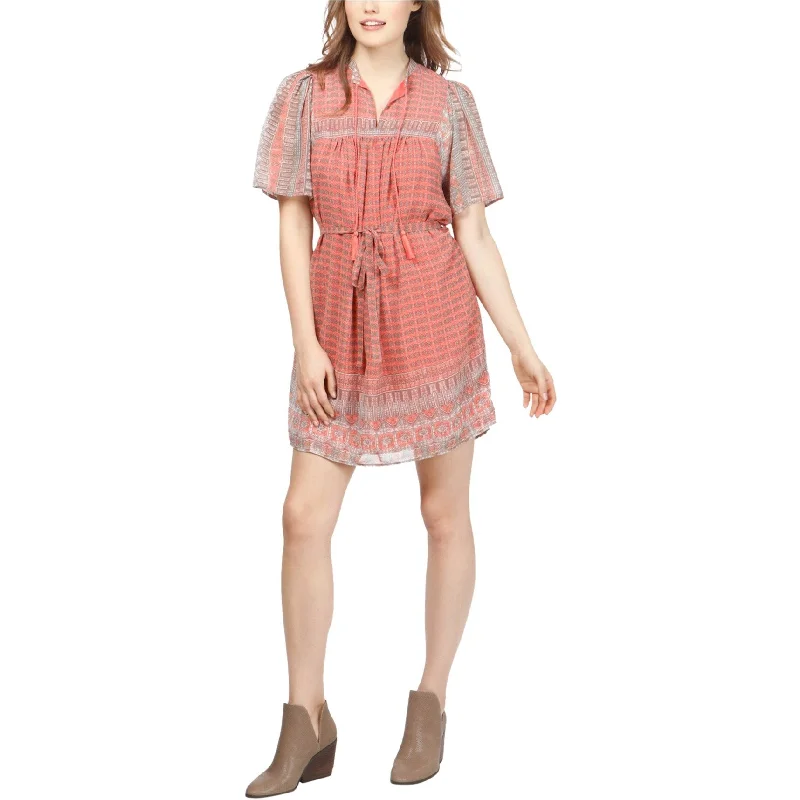 Women's Evening Outfit Lucky Brand Womens Jenna A-line Dress, Pink, Large