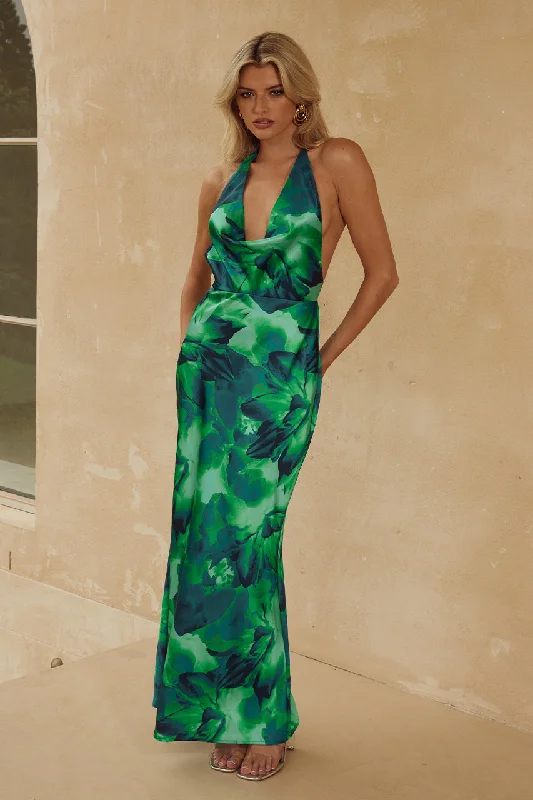 Casual Chic Clothing POSEY MAXI DRESS - CALISTA GREEN